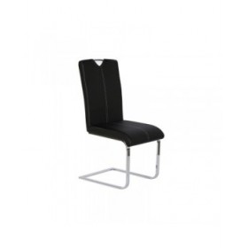 Sedia da Sala da Pranzo DKD Home Decor Nero Metallo Poliuretano (59 x 45 x 102 cm)