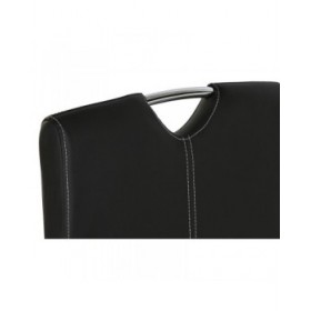 Sedia da Sala da Pranzo DKD Home Decor Nero Metallo Poliuretano (59 x 45 x 102 cm)