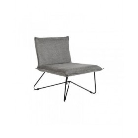Poltrona DKD Home Decor 66 x 78 x 75 cm Nero Grigio Metallo