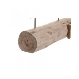 Statua Decorativa DKD Home Decor Finitura invecchiata Marrone Bianco Resina Legno di mango Balena (57 x 10 x 28 cm)