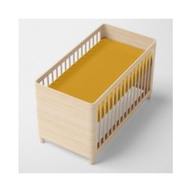 Lenzuolo con angoli HappyFriday BASIC KIDS Senape 70 x 140 x 14 cm