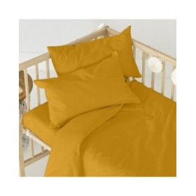 Lenzuolo con angoli HappyFriday BASIC KIDS Senape 70 x 140 x 14 cm