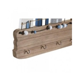 Appendiabiti da parete DKD Home Decor Legno MDF (34,5 x 1,5 x 21,5 cm)