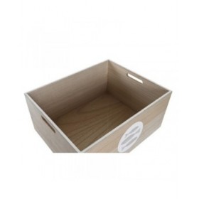 Scatola Decorativa DKD Home Decor Naturale Legno MDF Spirali Mediterraneo 50 x 40 x 22,5 cm