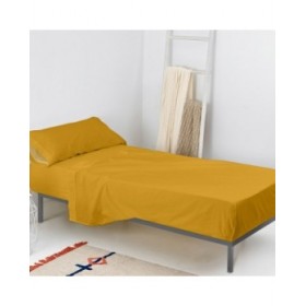 Set di Lenzuola HappyFriday BASIC KIDS Senape Singolo 180 x 270 cm 2 Pezzi