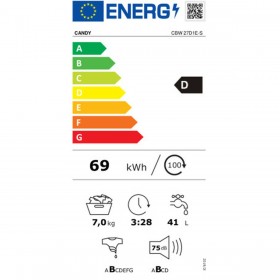 Lavatrice Candy CBW27D1ES 60 cm 1200 rpm 7 kg