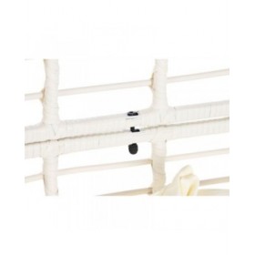 Poltrona da giardino DKD Home Decor 130 x 68 x 146 cm rattan sintetico Acciaio Bianco