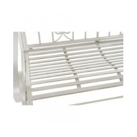 Sedia a Dondolo DKD Home Decor Metallo Alluminio Bianco (118 x 90 x 92 cm)
