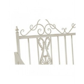 Sedia a Dondolo DKD Home Decor Metallo Alluminio Bianco (118 x 90 x 92 cm)