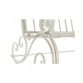 Sedia a Dondolo DKD Home Decor Metallo Alluminio Bianco (118 x 90 x 92 cm)