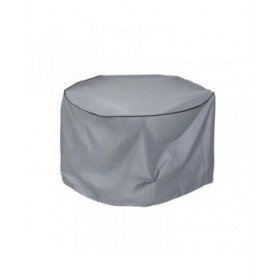 Custodia Protettrice DKD Home Decor Tavolo Nero Alluminio Grigio scuro (132 x 132 x 75 cm)
