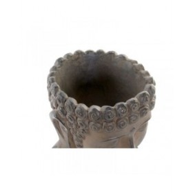 Vaso DKD Home Decor 26 x 25 x 30 cm Fibra di Vetro Buddha