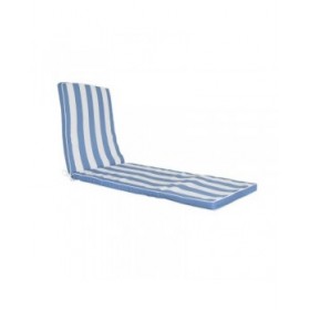 Cuscino per Lettino DKD Home Decor Amaca Bianco Blu cielo 190 x 60 x 5 cm