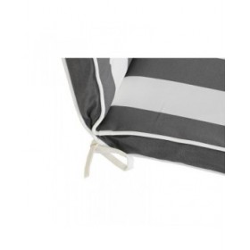 Cuscino per sedie DKD Home Decor Grigio Bianco (42 x 4 x 115 cm)