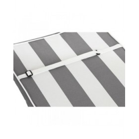 Cuscino per sedie DKD Home Decor Grigio Bianco (42 x 4 x 115 cm)
