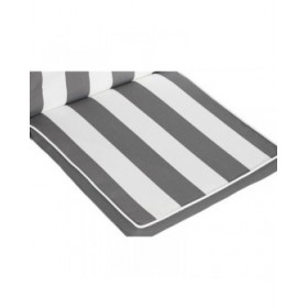 Cuscino per sedie DKD Home Decor Grigio Bianco (42 x 4 x 115 cm)