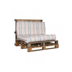 Cuscino DKD Home Decor Da terreno Multicolore Alluminio Righe 120 x 80 x 16 cm