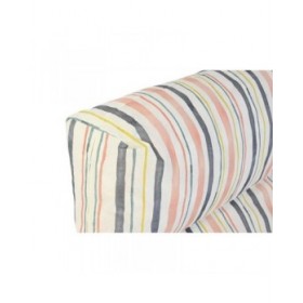 Cuscino DKD Home Decor Da terreno Multicolore Alluminio Righe 120 x 80 x 16 cm