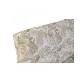 Cuscino DKD Home Decor Da terreno Grigio Marrone Chiaro Alluminio Foglia della pianta 120 x 80 x 16 cm