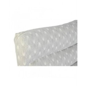 Cuscino DKD Home Decor Da terreno Bianco Verde Grigio chiaro Bambù Alluminio 120 x 80 x 16 cm