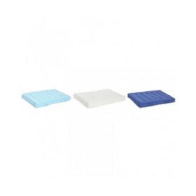 Cuscino da pavimento DKD Home Decor Azzurro Blu Marino Greige 110 x 78 x 12 cm (3 Unità)