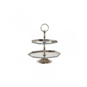 Centrotavola DKD Home Decor Argentato 23 x 23 x 22 cm