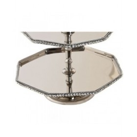 Centrotavola DKD Home Decor Argentato 23 x 23 x 22 cm