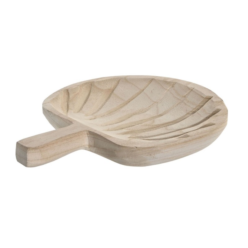 Centrotavola DKD Home Decor Marrone Naturale Tropicale Foglia della pianta 29 x 23 x 4 cm