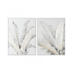 Quadro DKD Home Decor Palme Tropicale (90 x 4 x 120 cm) (2 Unità)