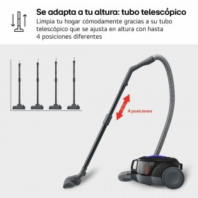 Aspirapolvere senza Sacchetto LG VK8506NHAG Rosso 650 W