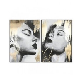 Quadro DKD Home Decor Donna (100 x 4 x 140 cm) (2 Unità)