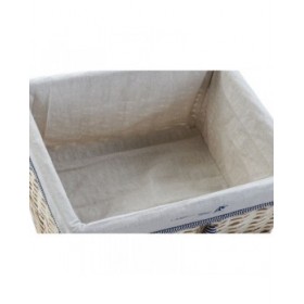 Set di Cestini DKD Home Decor 48 x 38 x 13 cm Poliestere Spirali (5 Unità)