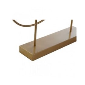 Statua Decorativa DKD Home Decor 56 x 9 x 55 cm Astratto Nero Dorato Bianco Moderno