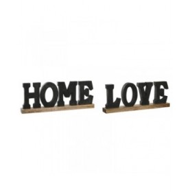 Statua Decorativa DKD Home Decor Nero Marrone 40 x 5 x 15 cm (2 Unità)
