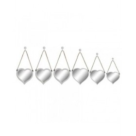Set di Specchi DKD Home Decor Scandi Cristallo Bianco polipropilene (26 x 3 x 26 cm) (2 Unità)