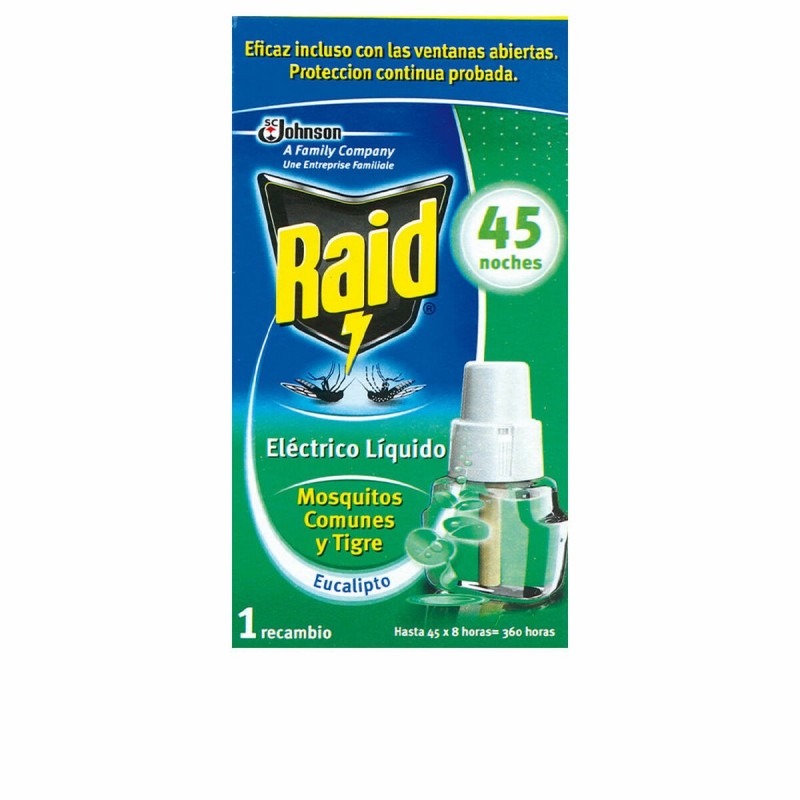 Ricarica Antizanzare Raid Proteccion Antimosquitos Eucalipto Eucalipto 45 Notte