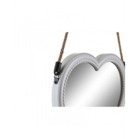 Set di Specchi DKD Home Decor Scandi Cristallo Bianco polipropilene (26 x 3 x 26 cm) (2 Unità)