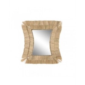 Specchio da parete DKD Home Decor 62 x 4 x 70 cm Cristallo Bali Iuta