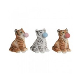 Statua Decorativa DKD Home Decor 13,5 x 11 x 15 cm Resina Gatto (3 Unità)