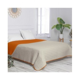 Trapunta Reversibile HappyFriday Basic Dash Arancio 240 x 260 cm