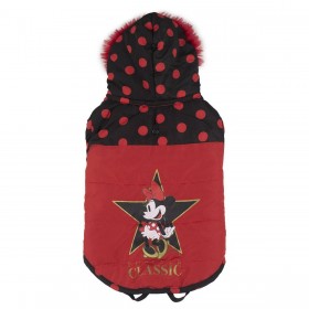 Cappotto per Cani Minnie Mouse Nero XS Rosso