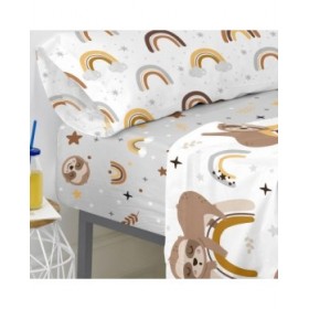 Lenzuolo con angoli HappyFriday MOSHI MOSHI Multicolore 105 x 200 x 32 cm