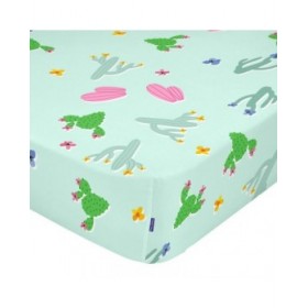 Lenzuolo con angoli aderenti HappyFriday Moshi Moshi Cute Llamas Multicolore 90 x 200 x 32 cm