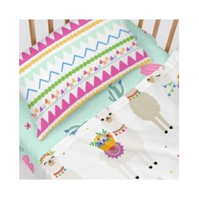 Lenzuolo con angoli HappyFriday MOSHI MOSHI Multicolore Verde Chiaro 60 x 120 x 14 cm Cactus
