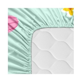 Lenzuolo con angoli HappyFriday MOSHI MOSHI Multicolore Verde Chiaro 60 x 120 x 14 cm Cactus