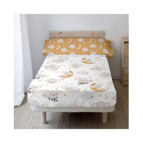 Set di Lenzuola HappyFriday Moshi Moshi Baby koala Multicolore Singolo 2 Pezzi