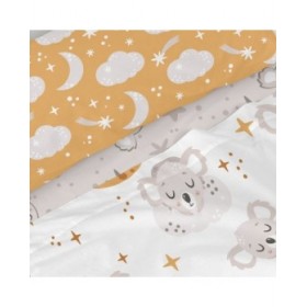 Set di Lenzuola HappyFriday Moshi Moshi Baby koala Multicolore Singolo 2 Pezzi