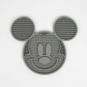 Ciotola per cani Mickey Mouse Grigio Silicone 28 x 15 x 1,5 cm