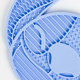 Ciotola per cani Stitch Azzurro Silicone 28 x 15 x 1,5 cm