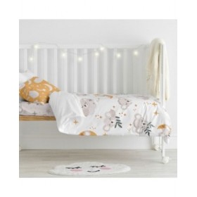 Set di copripiumino HappyFriday Moshi Moshi Baby Koala Multicolore Culla Neonato 2 Pezzi
